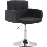 CLP Los Angeles Loungestoel - Fauteuil - Stof - zwart