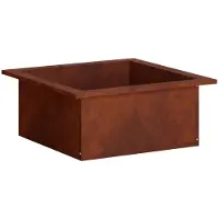 vidaXL Vuurschaal Ring Roestkleurig 90 x 90 x 25 cm weervast staal