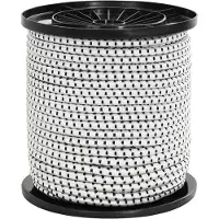vidaXL Bungee Koorden 4 mm Zwart en Wit PP en rubber