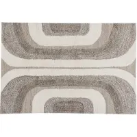 Woood Moro Vloerkleed - Wol/Katoen Grijswit - 170x240