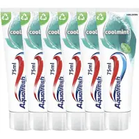 Aquafresh Tandpasta Coolmint - Verfrissende Adem - 6 x 75 ml - Voordeelverpakking