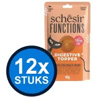Schesir 12x - Functions Digestion Topper - Kattenvoer - 12x40g