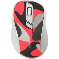 Rapoo draadloze stille multi-mode muis "M500", camouflage/rood Instelbare sensor met 1.600 DPI