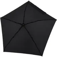 Doppler paraplu Compact Nano Uni Solid Simply Black zwart