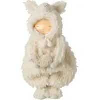 J-Line kind schaap polyester wit - 22 x 15 x 47 cm