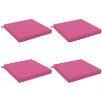 vidaXL Zitkussens SOEST 4 st 100% Polyester Roze 70 x 70 x 7 cm