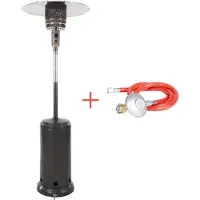 Sunred - Terrasverwarmer - Sargas - Gas - Grijs - 13000 W - Verschillende standen - Incl. gasdrukregelaar & slang