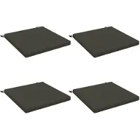 vidaXL Zitkussens SOEST 4 st 100% Polyester Antraciet 70 x 70 x 5 cm