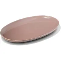 HEMA Serveerschaal 20 X 32 X 3cm Puur Aardewerk Taupe (taupe)