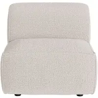 Vente-unique Fauteuil in beige chenillestof van Maison Céphy CAMILIO