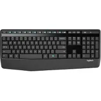 Logitech Draadloze Combo MK345 - Toetsenbord- en muisset - draadloos - 2,4 GHz - QWERTY (Frans) - Zwart, Blauw