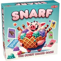 Tactic Snarf - Bordspel - Strategisch Kaartspel - Familiespel - Vul de Snoepwinkels en Stuur het Varken - Actiekaarten, Tactiek en Verrassende Wendingen - 2 tot 4 Spelers - Vanaf 6 Jaar