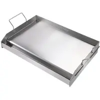 Vevor Grillplaat 430 roestvrij staal 58,7 x 39,5 x 9,9 cm - Universele grillplaat 2 mm dik