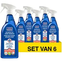 Blue Wonder 6x Desinfectie Reiniger Spray 750 ml