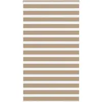 vidaXL Zebra Blind 135x230 cm stofbreedte 130,9 cm polyester zandbruin