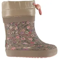 Wheat Regenlaarzen 'Arden' beige / brokaat / donkergroen / donkerroze