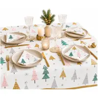 Duni Kerst thema servetten - 120x st - kerstbomen - 33 x 33 cm - kerstservetten