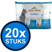 Almo Nature 20x Holistic - Kattenvoer Natvoer Maaltijdzakje - Gesteriliseerd - Rund & Kip - 6x70g