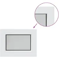 vidaXL Kelderraam Interne Kleur Wit RISOR 40 x 35 cm