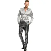 Coppens Broek glitter wave zilver | Maat M