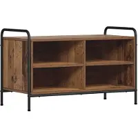 vidaXL Tv-meubel 140 x 39,5 x 50 cm Oud hout Bewerkt hout