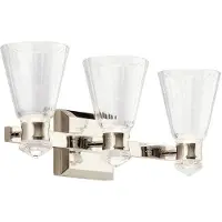Kichler LED Wandlamp Kayva | 18W 3000K 1440Lm 830 | IP44 | Polished Nickel