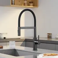 CECIPA MAX Flexibele Keukenkraan - Magnetische keukenkraan - 360° Draaibaar - 2 Straalsoorten - Keukenmengkraan - Zwart