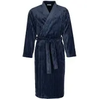 Pastunette Badjas heren donkerblauw - kimono - fleece - extra lang 130cm - maat XL (54)