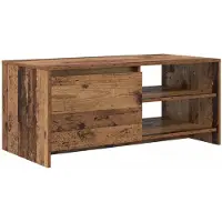 vidaXL Salontafel Oud hout 102 x 50 x 45 cm Bewerkt hout