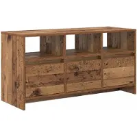 vidaXL Tv-meubel 102 x 37,5 x 52,5 cm Oud hout Bewerkt hout