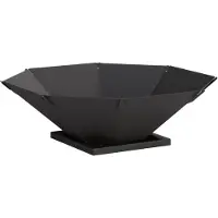 vidaXL Vuurkorf Zwart 70,5 x 70,5 x 21,5 cm Staal