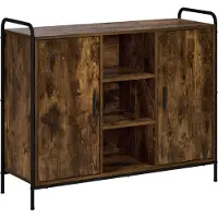 vidaXL Dressoir Gerookt eiken 97 x 33 x 81 cm Bewerkt hout