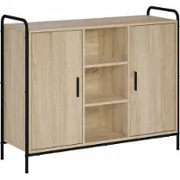 vidaXL Dressoir Sonoma Eiken 97 x 33 x 81 cm Bewerkt hout