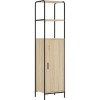 vidaXL Highboard Sonoma Eiken 40 x 33 x 161 cm Bewerkt hout
