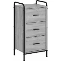 vidaXL Dressoir Grijs Sonoma 97 x 33 x 81 cm Bewerkt hout