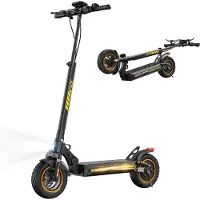 IScooter W9air opvouwbaar Elektrische scooter - 10‑inch antislip off‑road banden - 40km actieradius - 48V 10Ah accu - Maximaal laadvermogen 150 kg - Dubbele vering - zwart