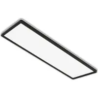 Briloner LED-paneel Slim, zwart, Werkkamer / Kantoor, Kunststof, Modern, LED paneel