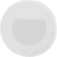 Brumberg Wall Kit68 inbouwlamp vlak rond wit, wit / opaal, Hal, Aluminium, wandlamp
