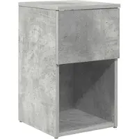 vidaXL Bedkast Betongrijs 29 x 31,5 x 49 cm Bewerkt hout