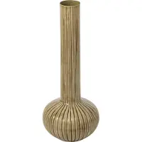 J-Line vaas ijzer large - olijfgroen - 25 x 61 cm
