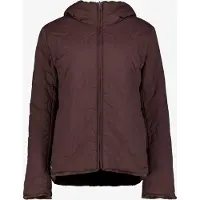 TwoDay reversible dames winterjas met imitatiebont bruin maat S