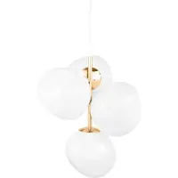 Tom Dixon Melt Chandelier mini hanglamp LED 63,4 cm Opal-gold