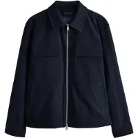 Next - Heren - N. Premium corduroy shacket met twee zakken - Blauw