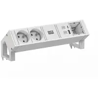 Bachmann DESK2 wit 2xUTE 1xCM 1xUSB A/C 22W 0,2m GST18