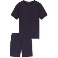 Schiesser Pyjama kort ' Modern Bonded ' grafiet
