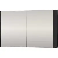 Proline SPK Comfort Spiegelkast Dubbelzijdig 100x14x60 cm Mat Zwart