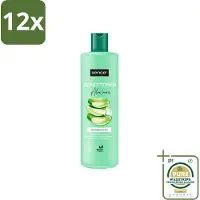 Sence - Aloë Vera - Shampoo - Verzachtend - 400 ml - Voordeelverpakking - 12 stuks - Droog haar - Beschadigd haar