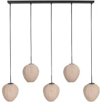 Mexlite Hanglamp HaloSwap met 5 crème kappen
