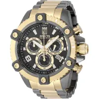 Invicta Jason Taylor 51276 Herenhorloge - Quartz uurwerk - Roestvrij staal met zwarte wijzerplaat - 50 mm