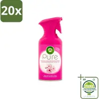 Air Wick 20 x Pure Luchtverfrisser Aziatische Kersenbloesem 250 ml - Grootverpakking - Luchtverfrisser - Geurspray - Kersenbloesem - Aziatische Kersenbloesem - Geurverfrisser